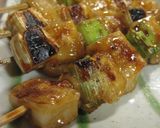 簡単☆焼き鳥もどき☆お餅でねぎま（葱餅）作り方6写真