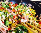 キャンベル☆クリームマッシュルームパスタ作り方1写真