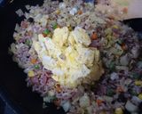 余った生ハムとキャベツのチャーハン作り方7写真