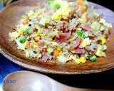 余った生ハムとキャベツのチャーハン作り方8写真