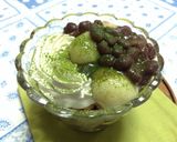 小豆と豆腐抹茶白玉＊和のプチパフェ。作り方9写真