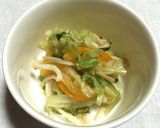 春キャベツと金柑の和え物☆マクロビおかず作り方4写真
