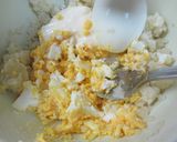 春においしい！菜の花と卵とポテトのサラダ作り方5写真