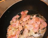 生クリームなし全卵♪簡単カルボナーラ作り方2写真