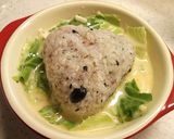 レンジで簡単朝ごはん！おにぎりキッシュ作り方3写真