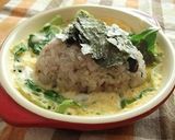 レンジで簡単朝ごはん！おにぎりキッシュ作り方5写真