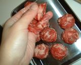 うずら卵の牛肉巻き煮作り方2写真