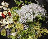 ふきのとうとちりめんじゃこペペロンチーノ作り方4写真