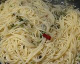 ふきのとうとちりめんじゃこペペロンチーノ作り方5写真