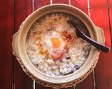 しいたけ＋白菜＋生姜のポカポカ中華粥作り方2写真
