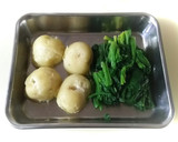 ほうれん草とジャガイモのグラタン作り方1写真