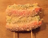 ウインナーとアスパラの＊おもてなし串カツ作り方3写真