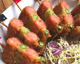 ウインナーとアスパラの＊おもてなし串カツ作り方5写真