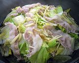 白菜と豚肉の酒蒸し作り方3写真