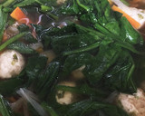 簡単！ほうれん草と鶏団子のスープ作り方6写真