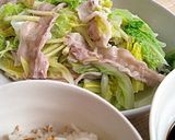 白菜と豚肉の酒蒸し作り方4写真
