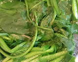 鶏むね肉とほうれん草のゴマ和え★+スープ作り方1写真