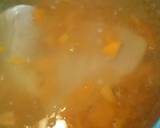 鶏むね肉とほうれん草のゴマ和え★+スープ作り方5写真