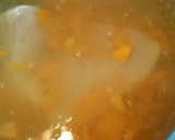 鶏むね肉とほうれん草のゴマ和え★+スープ作り方5写真