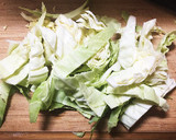 白だしで簡単♪キャベツとえのきの梅肉和え作り方1写真