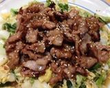 紅こうじ肉キャベツポン酢炒め作り方5写真