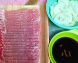 簡単！薄切り肉で！豚の生姜焼き作り方1写真