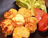 鶏ミンチでヘルシー＊つくねハンバーグ作り方5写真