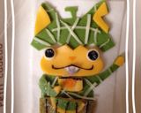 妖怪ウォッチ キャラ弁 メロンニャン♡作り方2写真
