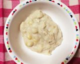 ＊離乳食＊パン粥 バナナ味ときな粉味作り方3写真