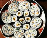 おひな祭りに☆五色お花の太巻き作り方35写真