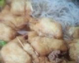 お餅の巾着鍋、すき焼き風で悪くないよ！作り方3写真
