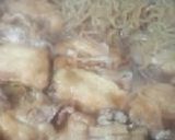 お餅の巾着鍋、すき焼き風で悪くないよ！作り方5写真