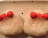 キャラ弁に△キティちゃんの三角おにぎり＊作り方2写真