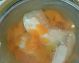 鶏むね肉とほうれん草のゴマ和え★+スープ作り方7写真
