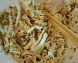鶏むね肉とほうれん草のゴマ和え★+スープ作り方11写真