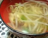 鶏むね肉とほうれん草のゴマ和え★+スープ作り方17写真