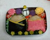キャラ弁 ☆くまちゃん ひな祭り作り方4写真