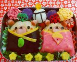 キャラ弁 ☆くまちゃん ひな祭り作り方5写真