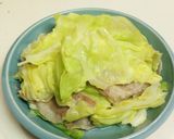 *キャベツと豚バラ*レンジで重ね蒸し作り方4写真