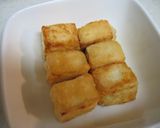 揚げ出し豆腐のなめたけあんかけ作り方3写真