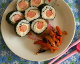子どもランチ♪ご飯でウインナーまきまき♪作り方8写真