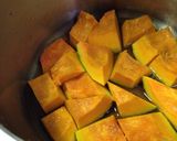 圧力鍋で手間いらず 薄味カボチャの煮物作り方2写真