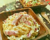 豆腐deヘルシー濃厚カルボナーラ作り方5写真