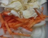 豆腐に野菜と豚小間切れのっけもり♪作り方2写真