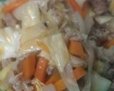 豆腐に野菜と豚小間切れのっけもり♪作り方6写真