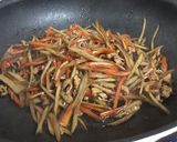 きんぴらごぼう豚肉入り♪作り方10写真