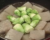 こんにゃくとつぼみ菜のオレンジソース作り方1写真