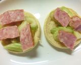 セロリ×ミートローフのトースト作り方4写真
