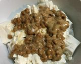 鳥そぼろと油揚げの納豆豆腐丼作り方5写真
