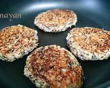 無塩料理☆根菜と乾物のふんわりハンバーグ作り方6写真